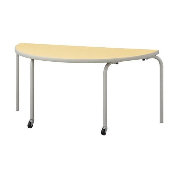 スタッキングテーブル 半円形イエローH580 S-N3B-580-Y 1点