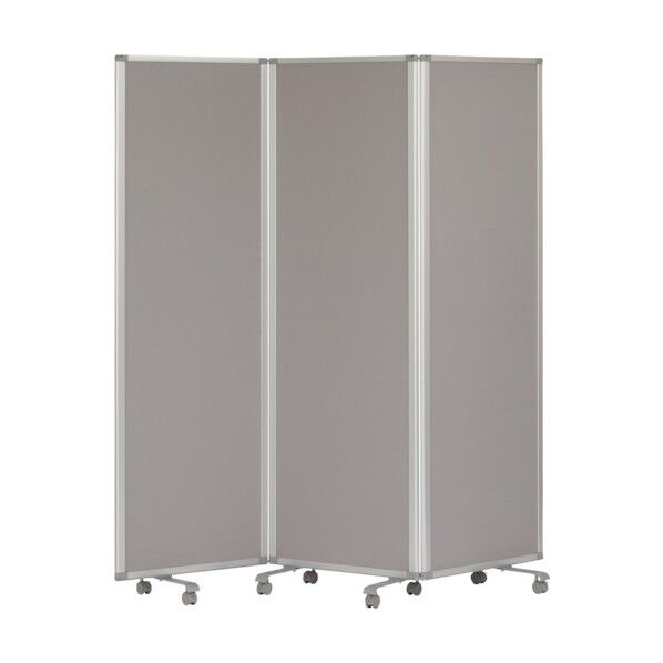 3連スクリーンクロスグレー スチール脚タイプ W1800 × H1800 TP3-1806PN-FFYY 1点...