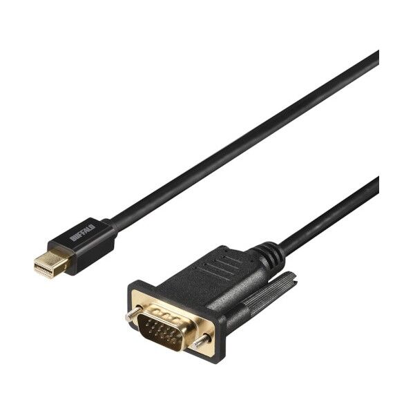 miniDP-VGA 変換ケーブル 1m ブラック BMDPVG10BK 1個...