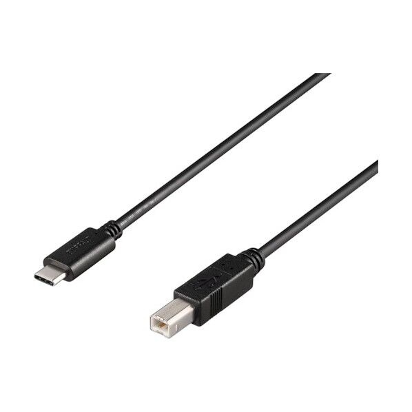 USB2.0ケーブル C-B 0.5m ブラック BU2CB05BK 1個
