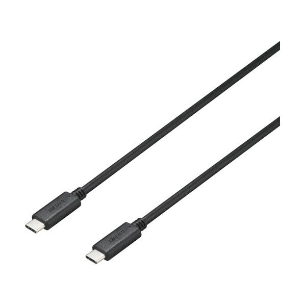 USB3.2 Gen2 C-C PD5A対応ケーブル 0.5m ブラック BU3CC5P05BK 1個...
