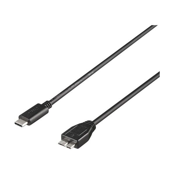 USB3.2 Gen2 ケーブル C-microB 1m ブラック