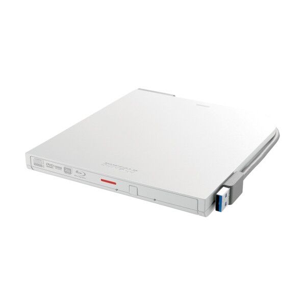 USB3.2(Gen1)対応 ポータブルBDドライブ 書込ソフト添付 ホワイト BRXL-PTV6U3-WHB 1個...