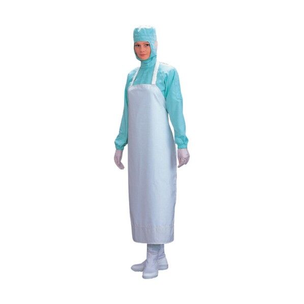 CLEAN 耐薬品性前掛Mサイズ白 N205AM 1点