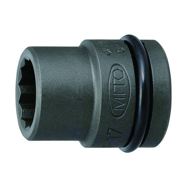 ミトロイ MITOLOY インパクトレンチ用ソケット スタンダードタイプ 1/2 12角 mm P4M-19 1個