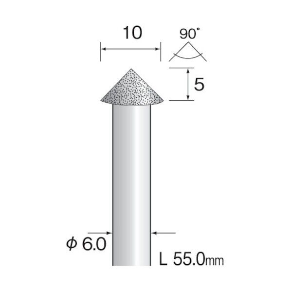 (#A3681)電着ダイヤモンドバー 10.0 (1コ) AD3291 1点