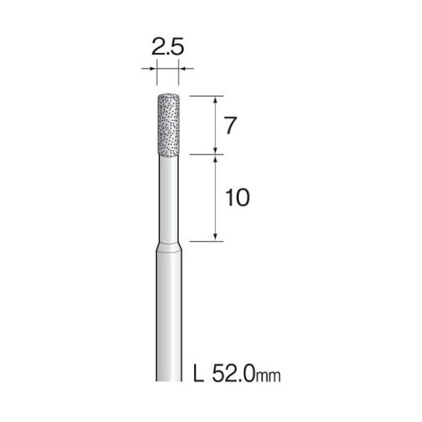 (#A2587)電着ダイヤモンドバー 2.5 (1コ) AD2417 1点