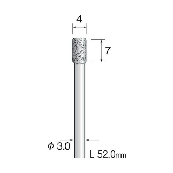 (#A2673)電着ダイヤモンドバー 4.0 (1コ) AD2322 1点