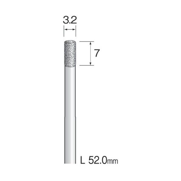 (#A2671)電着ダイヤモンドバー 3.2 (1コ) AD2320 1点