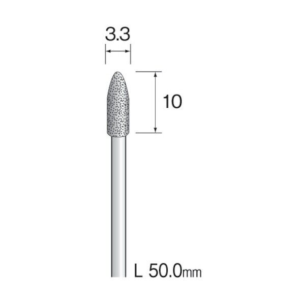ミニター (#A1319)電着ダイヤモンドバー 3.3 (1コ) AD1359 1点