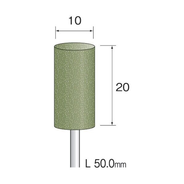 研磨用ゴム砥石 WA ミディアム#220 φ10(10本入) DB1252 1点
