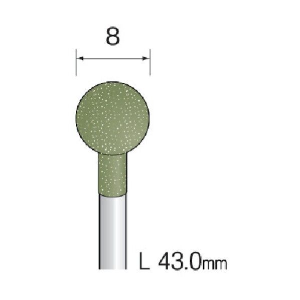 (#D3272)軸付ゴム砥石#120 (10コ)