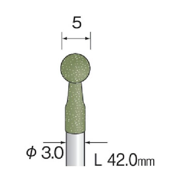 (#D3256)軸付ゴム砥石#400 (10コ)