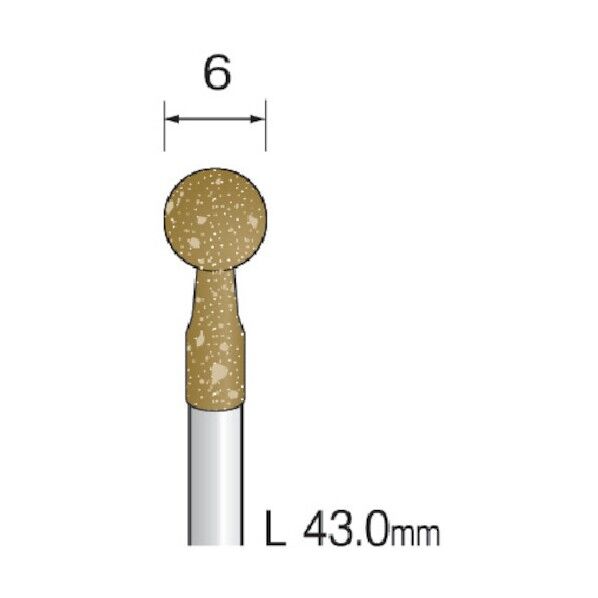 (#D3216)軸付ゴム砥石#400 (10コ)