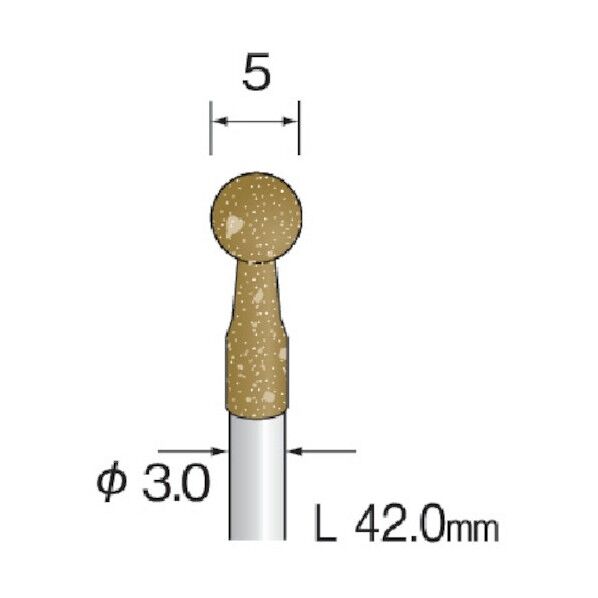 (#D3206)軸付ゴム砥石#400 (10コ)