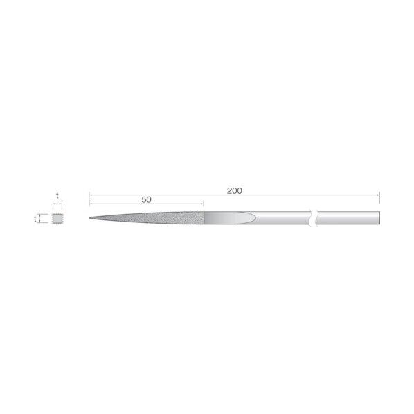 ダイヤモンドヤスリ 角#140 RD5446 1点