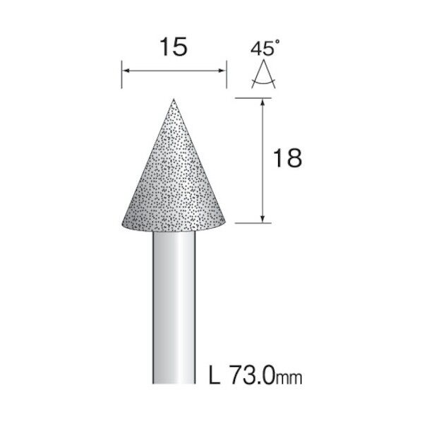 電着ダイヤモンドバー#120 Φ15 AD3272 1点