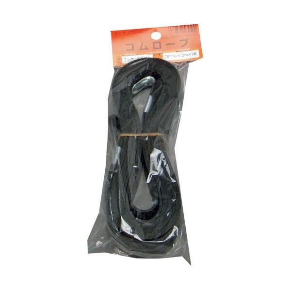 フック付平ゴムロープ エンドカシメ 20mm×3m KATAHOOK-GR-2030 1本