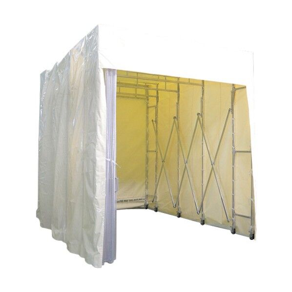 テンパル 伸縮式キャスターテント ムービングブース(屋内用) MVB-5525F 1点