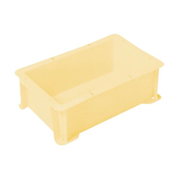 三菱ケミカル S型コンテナ パステルイエロー 有効内寸229×132×85mm PAS-3B-PY 1点