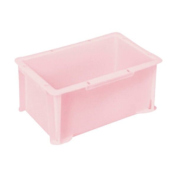 三菱ケミカル S型コンテナ パステルピンク 有効内寸229×132×122mm PAS-4-PN 1点