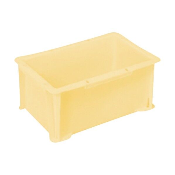 S型コンテナ パステルイエロー 有効内寸229×132×122mm PAS-4-PY 1点