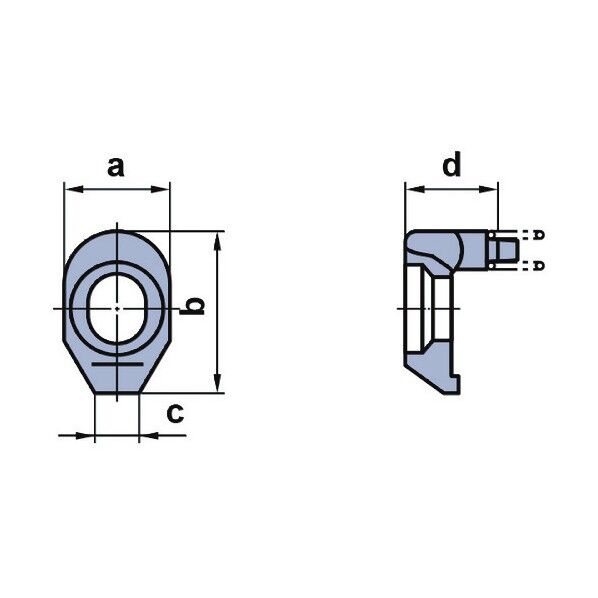 AJX形カッタ・PMCプランジミル用部品 クランプ駒 AMS5 1点