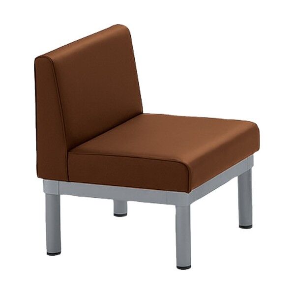 簡易応接椅子W560×D560×H695×SH380 ブラウン MWC-100-BR 1点