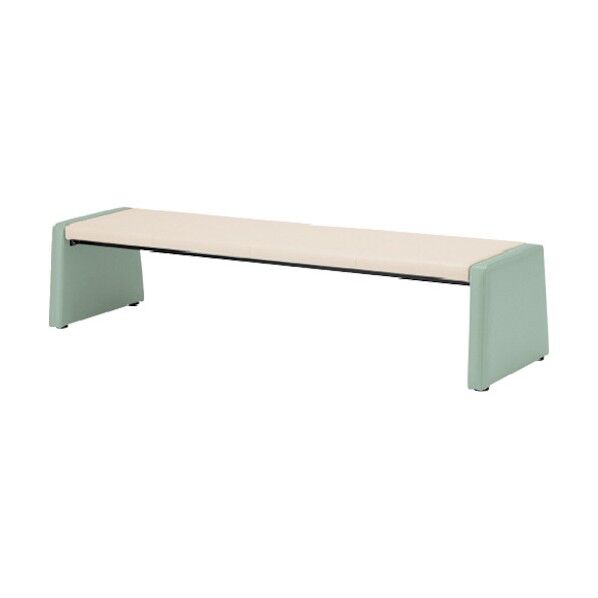 ロビーチェア背無 MWC-1728H-IV-LGRU01 1点