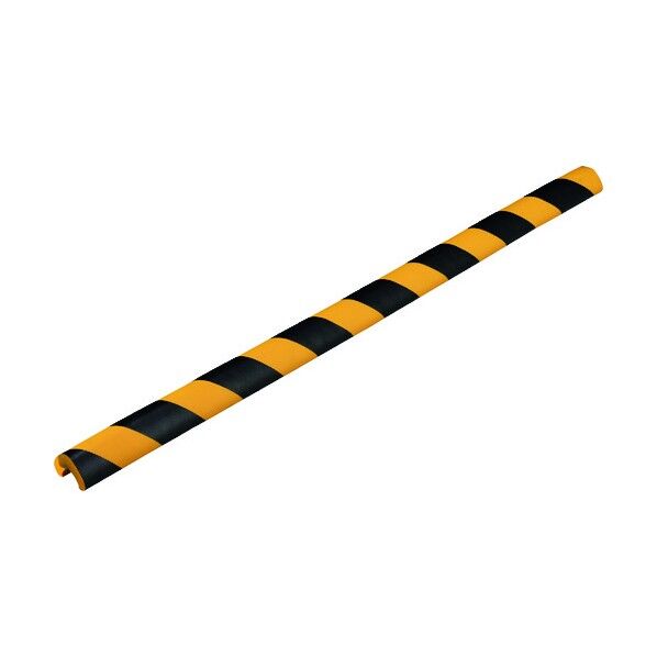 コーナーガードL-TR トラ柄コーナークッション 黄/黒 900×44mm 裏テープ付 安全標識 246124 1個