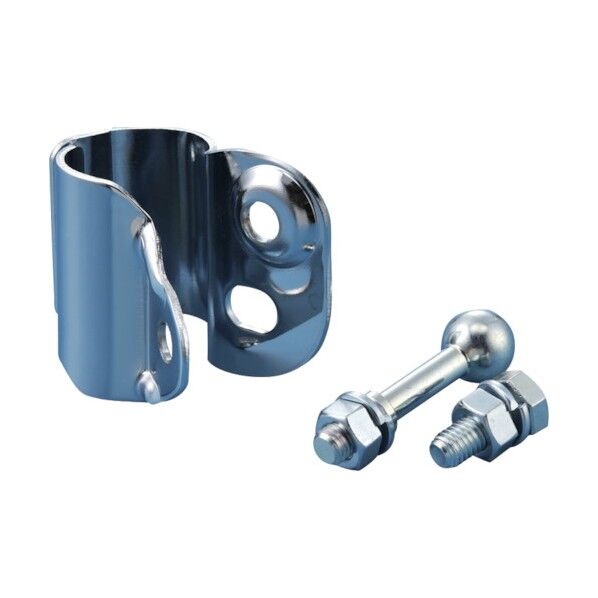 緑十字 ミラー用ポール取付金具 適合径27mmΦ スチール製