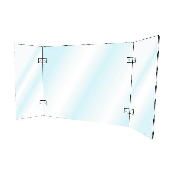 飛沫防止パーテーションWIDE サイドガード付き 窓なしタイプ