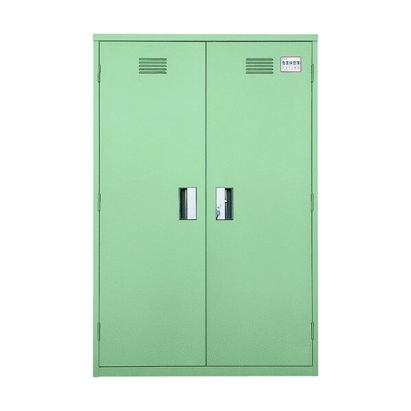 保管庫 ライトグリーン 保管庫SMH-3 幅880(960)×高さ1360×奥行380mm スチール製 146083 1台