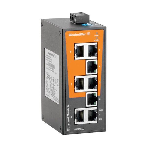 IE-SW 産業用スイッチングHUB 8ポート 1240900000 IE-SW-BL08-8TX 1点