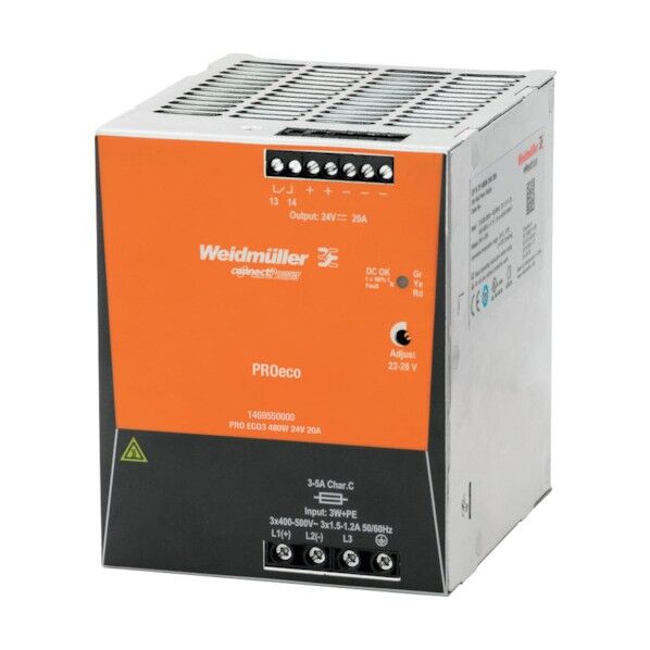 産業用三相スイッチング電源 PROeco3 24∨ 20A  1469550000 PRO ECO3 480W 24V 20A 1点