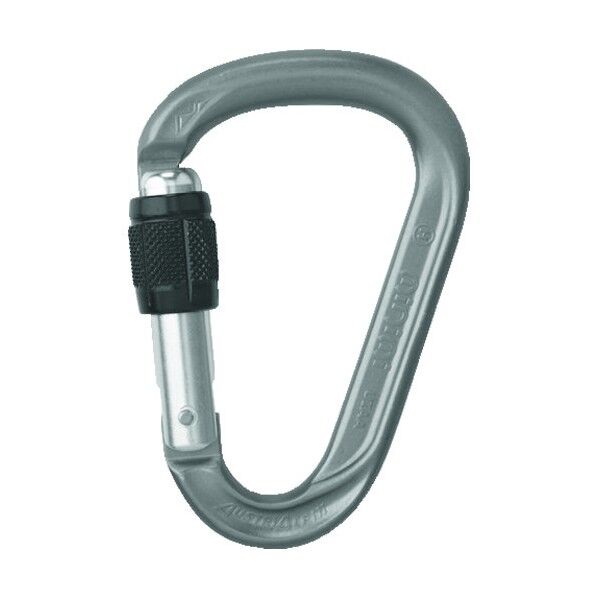 カラビナ MINIMI スクリューロック 線径12.5 グレー KO11B-G 1点