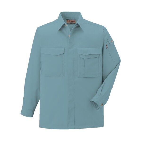 長袖シャツJ-568 6 Pブルー EL