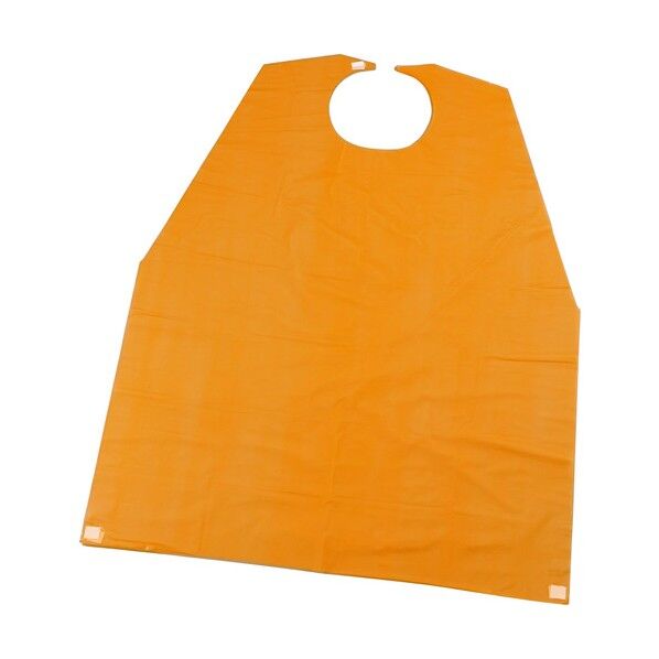 シール付介護用エプロン オレンジ 50枚