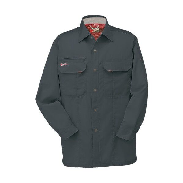 長袖シャツK-6668 23ダークG EL