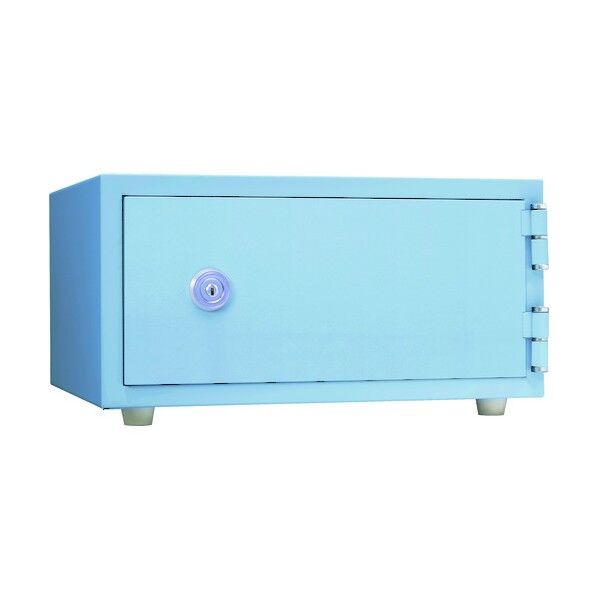おしゃれ金庫鍵式 スカイブルー CPS-30K B 1点