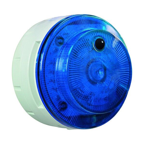 LED回転警報機 ニコUFOmyubo 電池式 人感センサー 青 ウイルス対策 VK10M-B04JB-AM 1点