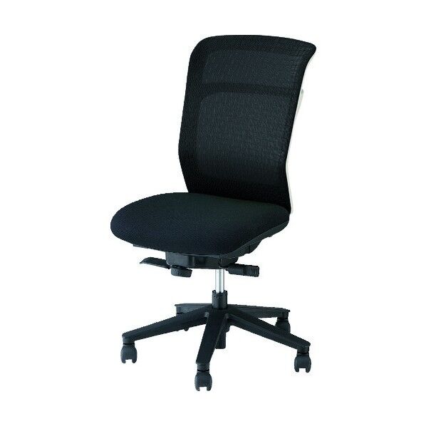 事務用チェア 背:ブラック/座:ブラック 肘なし PAE510F-BK 1点