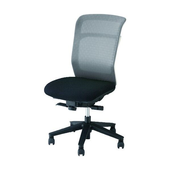 事務用チェア 背:グレー/座:ブラック 肘なし PAE510F-GLB 1点