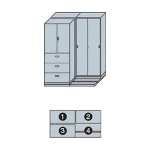 NW型並行移動書庫用ベース MNW-2221-AA 1点