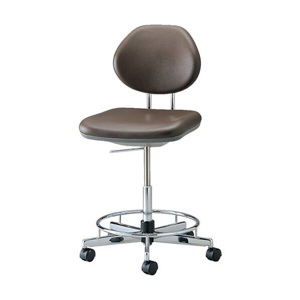 導電チェア ダークブラウン TE-EH6LR DBR 1点