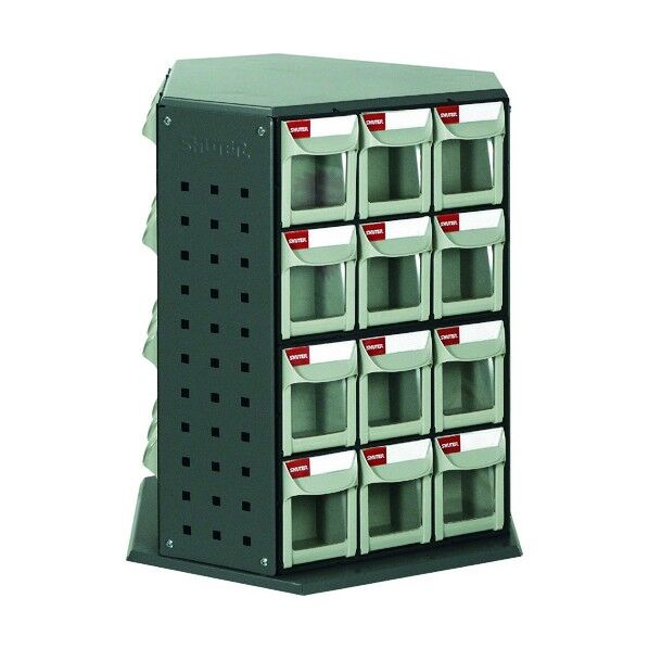 SHUTER 回転パーツスタンド 530mm 36引出し 560×510×600MM RFO-636 1個