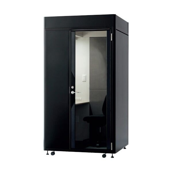 WEB会議ブース PRIVATE BOX 組立タイプ ブラック WPB110-1223KV2-KD 1点