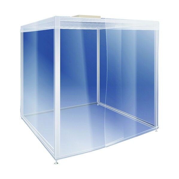 アルミフレーム製クリーンブース PBS-PT-1515-7R1-AL 1点
