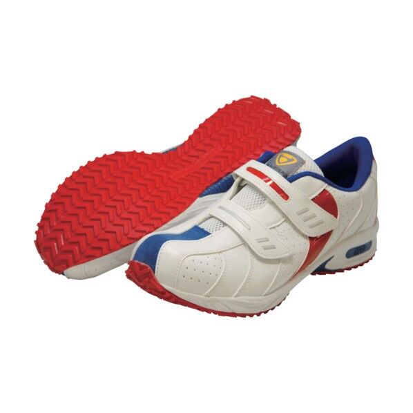 日進 マジックタイプ樹脂先芯入りスニーカー 白 26.5cm V228W-26.5 1個