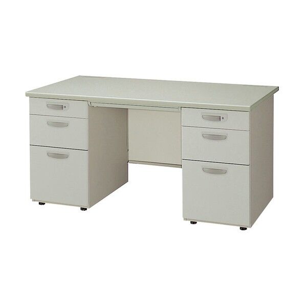 両袖デスク NED147BB-AWH 1点